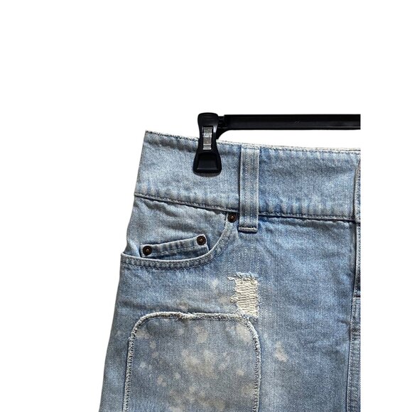 Insight 51 Micro Mini Skirt Blue Size XL Y2K - Picture 6 of 12